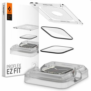 Ochranné sklo Spigen Pro Flex EZ Fit pre Apple Watch 7, 45 mm, 2 kusy