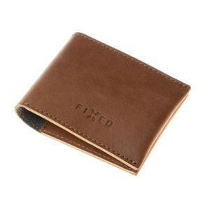 FIXED Smile Kožená peňaženka so smart trackerom, hnedá