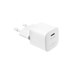 FIXED Mini charger with USB-C output and PD support, 20W, white FIXC20M-C-WH