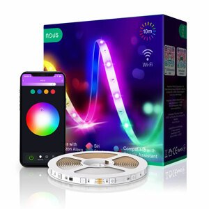 Smart 12V 40LED/m IP44 36W RGB Nous F2 10m WiFi Tuya