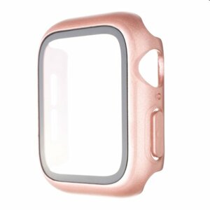 FIXED Pure Plus ochranné puzdro s temperovaným sklom pre Apple Watch 41 mm, ružová