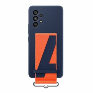 Puzdro Silicone Cover s pútkom pre Samsung Galaxy A53 5G, navy EF-GA536TNEGWW