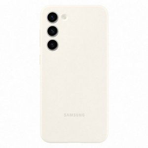 Zadný kryt Silicone Cover pre Samsung Galaxy S23 Plus, biela EF-PS916TUEGWW