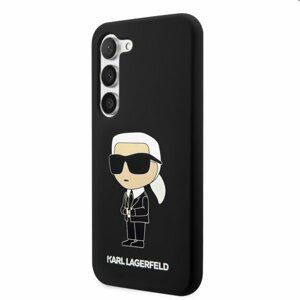 Puzdro Karl Lagerfeld Liquid Silicone Ikonik NFT pre Samsung Galaxy S23, čierne 57983112890