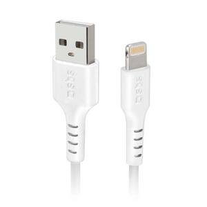 SBS Kábel USB/Lightning C-89, 2 m, biela TECABLEUSBIP5289W