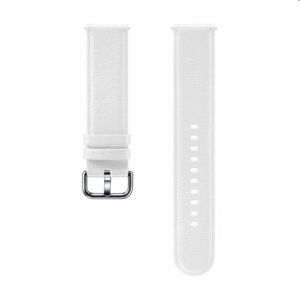 Samsung Leather Strap (20mm), white - OPENBOX (Rozbalený tovar s plnou zárukou)