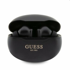 Guess True Wireless Metalic Finish BT5.3 6H Stereo Earphones, čierne