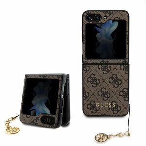 Guess 4G Charms Kryt pre Samsung Galaxy Z Flip 5, hnedé 57983116152