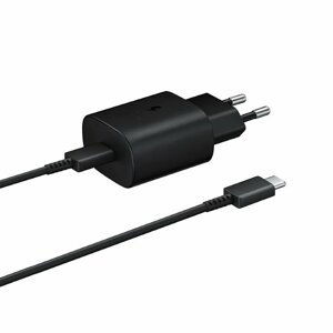 Rýchlonabíjačka Samsung 25W s USB-C káblom, black (OOB Bulk) EP-TA800EBE + EP-DA905BBE