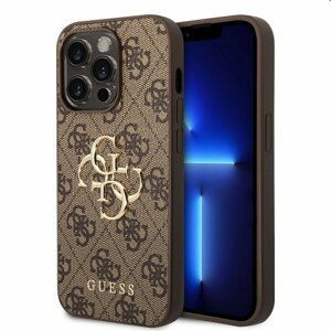 Puzdro Guess PU 4G Metal Logo pre iPhone 15 Pro Max. hnedé 57983116456