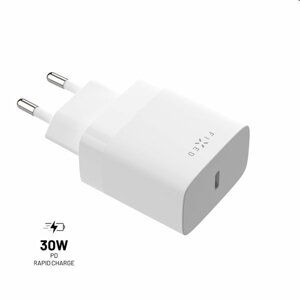 FIXED Sieťová nabíjačka s USB-C, PD, 30W, biela FIXC30N-C-WH