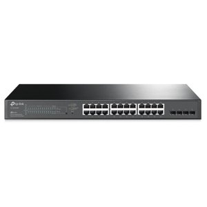 tp-link TL-SG2428P, 28 portový gigabitový inteligentný switch JetStream s 24 portami PoE+