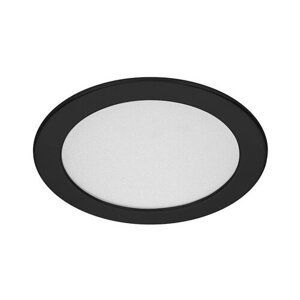 Panlux Podhľadové LED svietidlo Downlight CCT Round čierna, IP44, 6 W