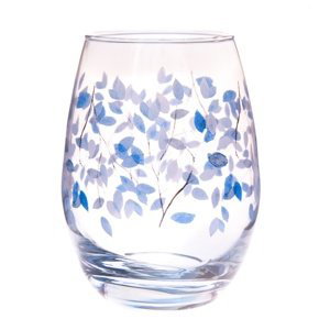 Pohár Modré kvety, 420 ml