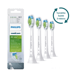 Philips Sonicare Optimal White štandardné náhradné hlavice HX6064/10, 4 ks