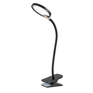 Rabalux 74199 stolná LED lampa s klipom Marcin, čierna