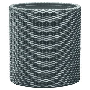 Keter Obal na kvetináč Cylinder Planter S sivá, 7 l, 28 x 28 x 28,3 cm