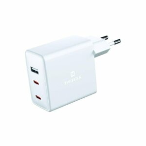 SWISSTEN Adaptér GaN 70W pro iPhone 2xUSB-C+ 1xUSB