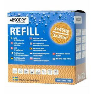 Absodry Refill 3x450g náhradné vrecká do pohlcovača vlhkosti