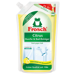 Frosch EKO Čistič na kúpeľne a sprchy s citrónom - náhradná náplň, 950 ml