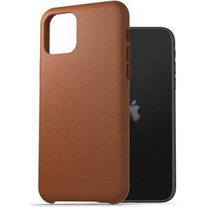 AlzaGuard Genuine Leather Case pre iPhone 11 sedlovo hnedý