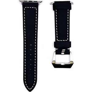 BStrap Leather Lux pro Apple Watch 38mm / 40mm / 41mm, black