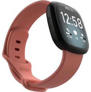 BStrap Silicone na Fitbit Versa 3 orange, veľkosť L