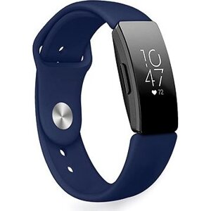 BStrap Silicone na Fitbit Inspire dark blue, veľkosť L