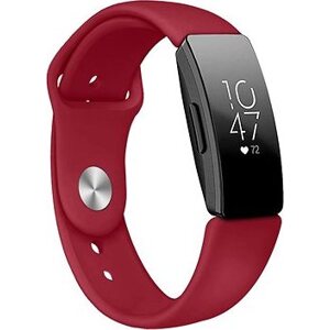 BStrap Silicone na Fitbit Inspire red vine, veľkosť L