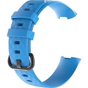 BStrap Silicone Diamond na Fitbit Charge 3/4 blue, veľkosť S