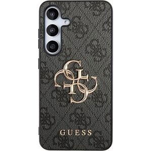 Guess PU 4G Metal Logo Zadný Kryt na Samsung Galaxy S24 Grey