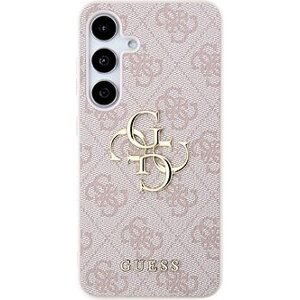 Guess PU 4G Metal Logo Zadný Kryt na Samsung Galaxy S24+ Pink