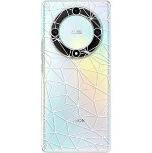 iSaprio Abstract Triangles 03 – white – Honor Magic5 Lite 5G