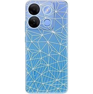 iSaprio Abstract Triangles 03 – white – Infinix Smart 7