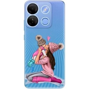 iSaprio Kissing Mom – Brunette and Girl – Infinix Smart 7