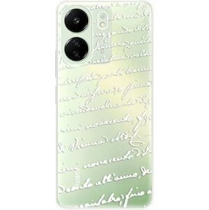 iSaprio Handwriting 01 – white – Xiaomi Redmi 13C