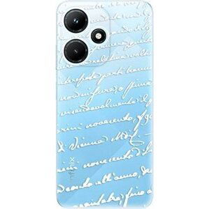 iSaprio Handwriting 01 - white - Infinix Hot 30i