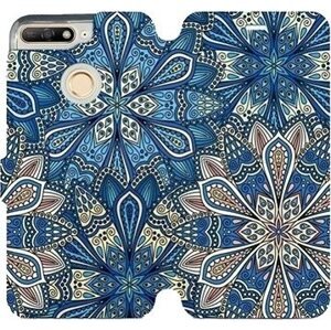 Flipové pouzdro na mobil Honor 7A - V108P Modré mandala květy