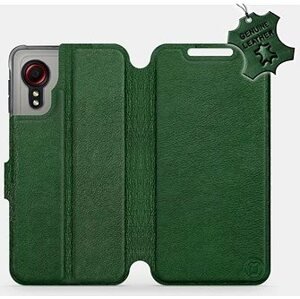 Kožené flip pouzdro Samsung Galaxy Xcover 5 - Zelené - Green Leather