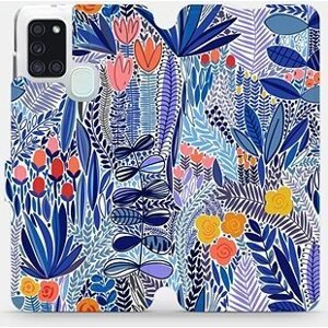 Flip pouzdro na mobil Samsung Galaxy A21S - MP03P Modrá květena