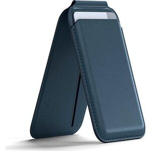 Satechi Vegan-Leather Magnetic Wallet Stand Dark Blue