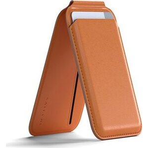 Satechi Vegan-Leather Magnetic Wallet Stand Orange