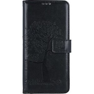 TopQ Pouzdro Xiaomi Redmi Note 12 knížkové Černý strom sovičky 111685