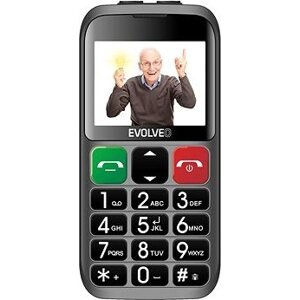 EVOLVEO EasyPhone ET strieborný s nabíjacím stojančekom