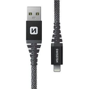 Swissten Kevlar USB/Lightning 1,5 m antracit