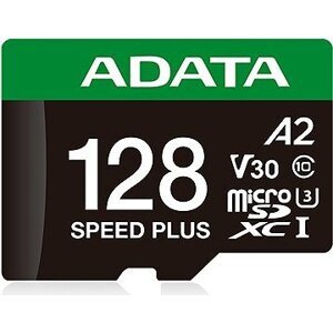 ADATA MicroSDXC 128 GB Speed Plus + SD adaptér