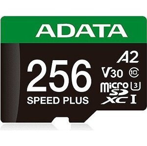 ADATA MicroSDXC 256 GB Speed Plus + SD adaptér