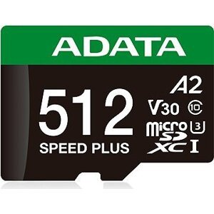 ADATA MicroSDXC 512 GB Speed Plus + SD adaptér