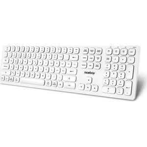 Niceboy OFFICE K30 Wireless White CZ/SK