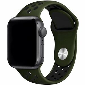 Eternico Sporty na Apple Watch 42 mm/44 mm/45 mm Pure Black and Khaki